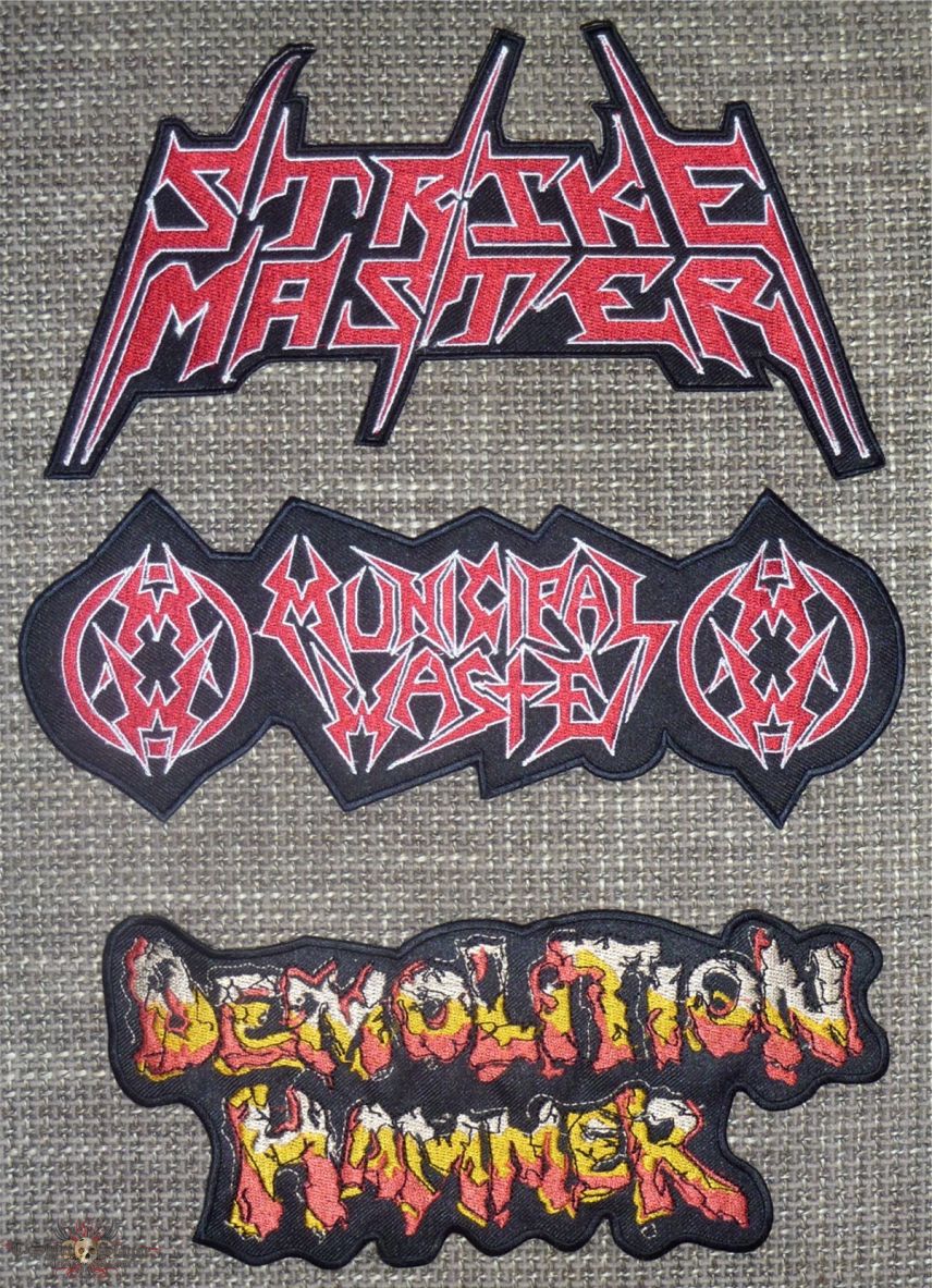 Misc Backshapes (Obscurity, Municipal Waste, Saxon, Strike Master, Demolition Hammer, Manowar, Fear Factory)