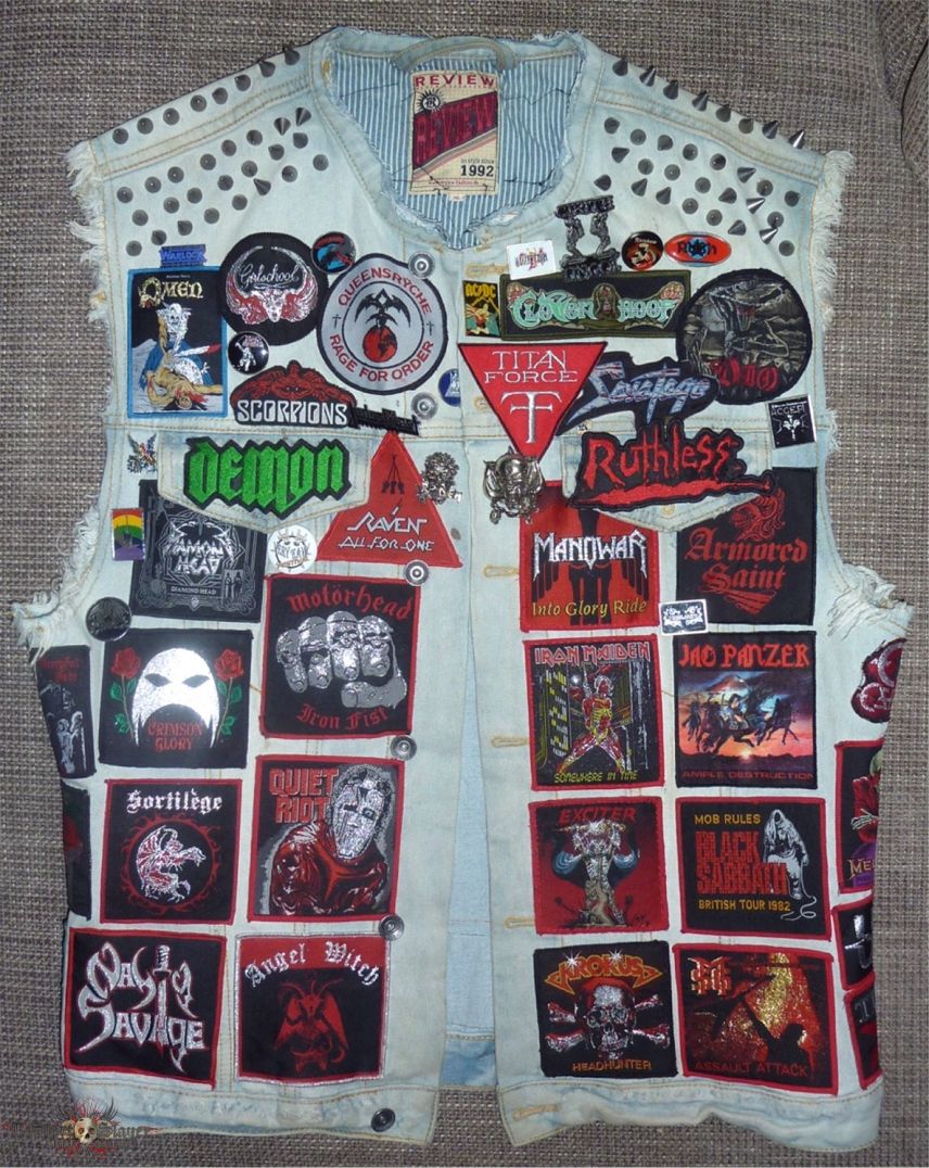 Omen My NWOBHM and 80's Heavy Metal Battle Vest | TShirtSlayer