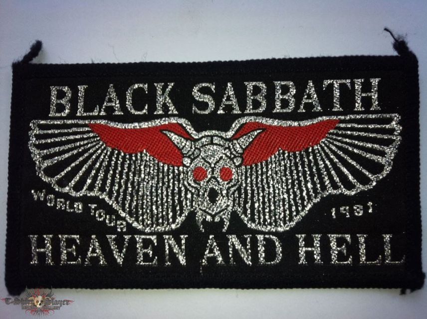 Black Sabbath Heaven and Hell World Tour Patch Black Border