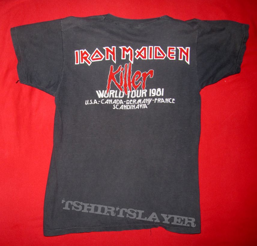 Iron Maiden Purgatory T-shirt Killer World Tour 81 | TShirtSlayer ...