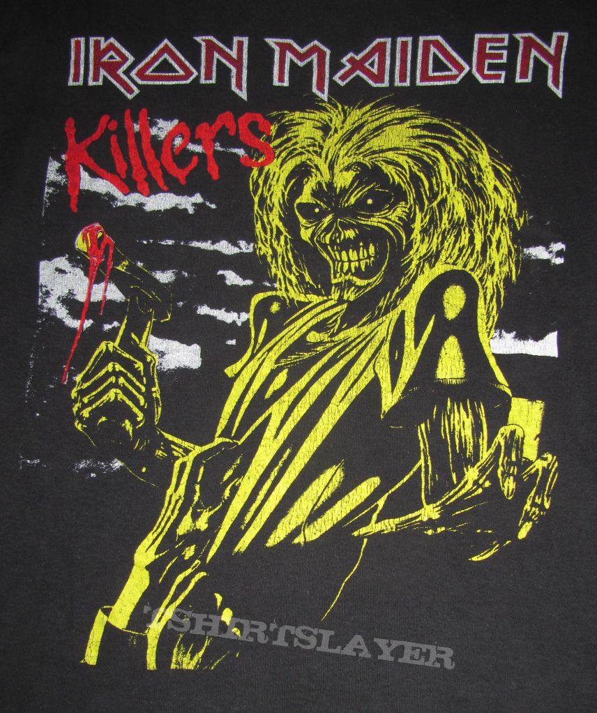Iron Maiden Killer WorldTour U.K. dates 1981 T-shirt | TShirtSlayer ...