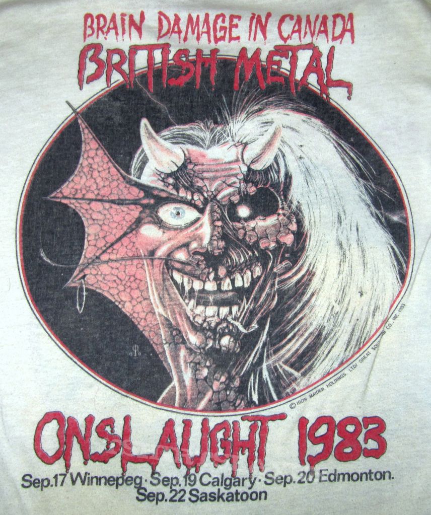  IRON MAIDEN British Metal Onslaught 1983 Muscle-shirt Canada (UK)