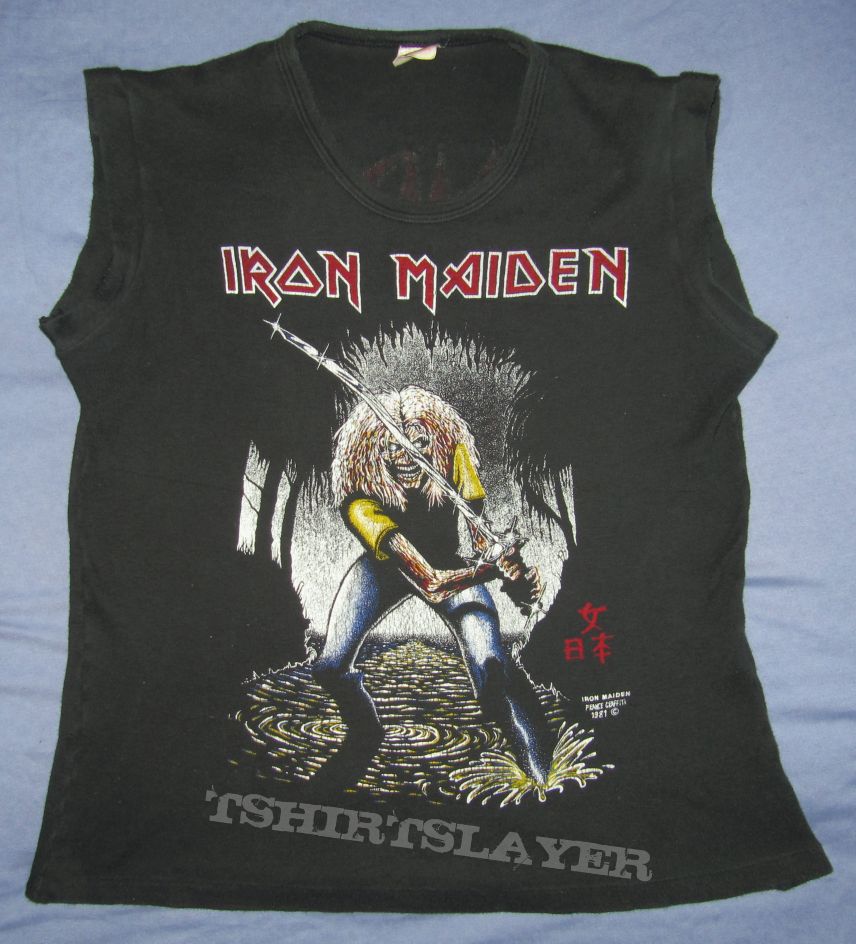 IRON MAIDEN Maiden Japan Muscle-shirt (Graffiti France 1981)