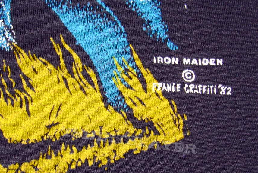 IRON MAIDEN The Number oF The Beast muscle-shirt  France Graffiti 82