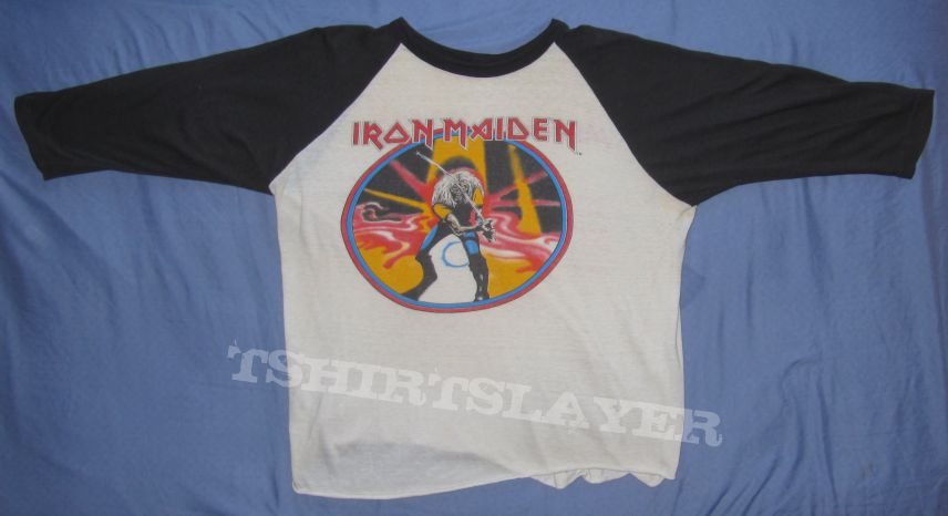 IRON MAIDEN Maiden Japan World Tour 1981-1982 T-Jersey black&amp;white