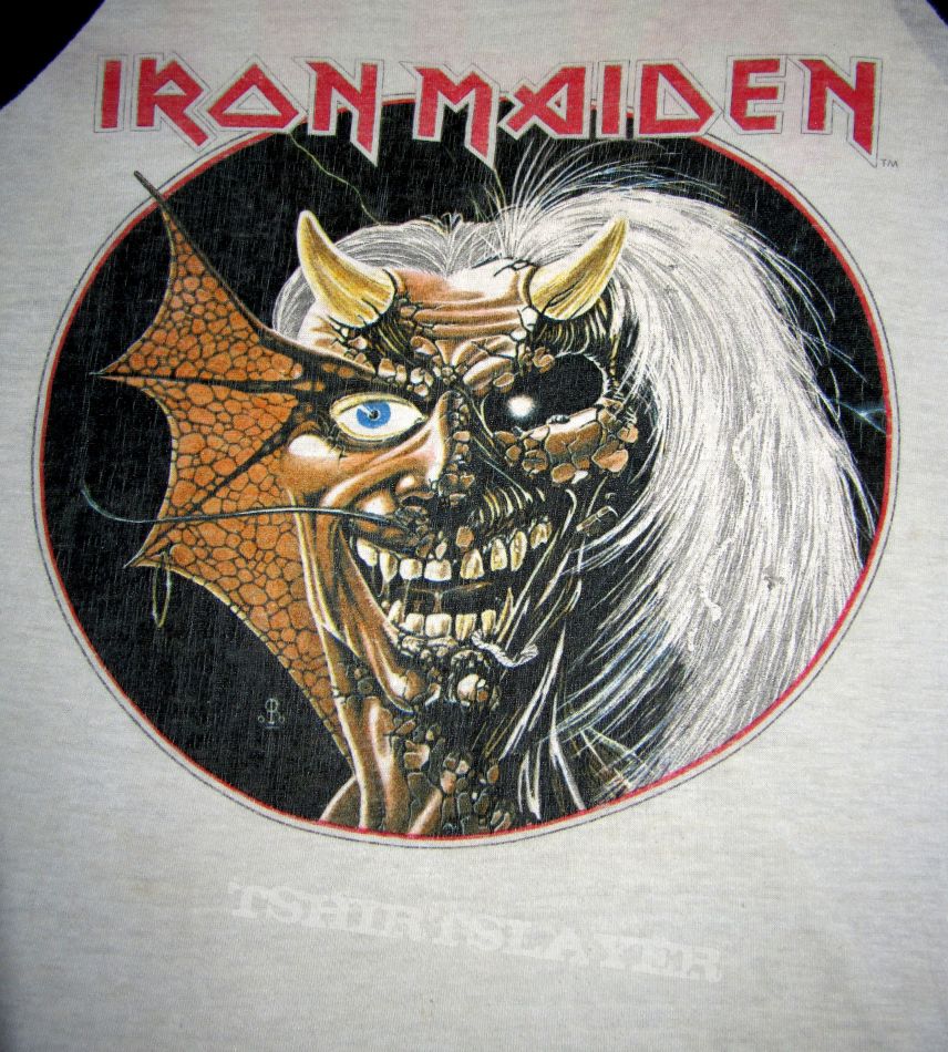 IRON MAIDEN Purgatory (without bloody written) T-jersey (black/white) 1982-83 US