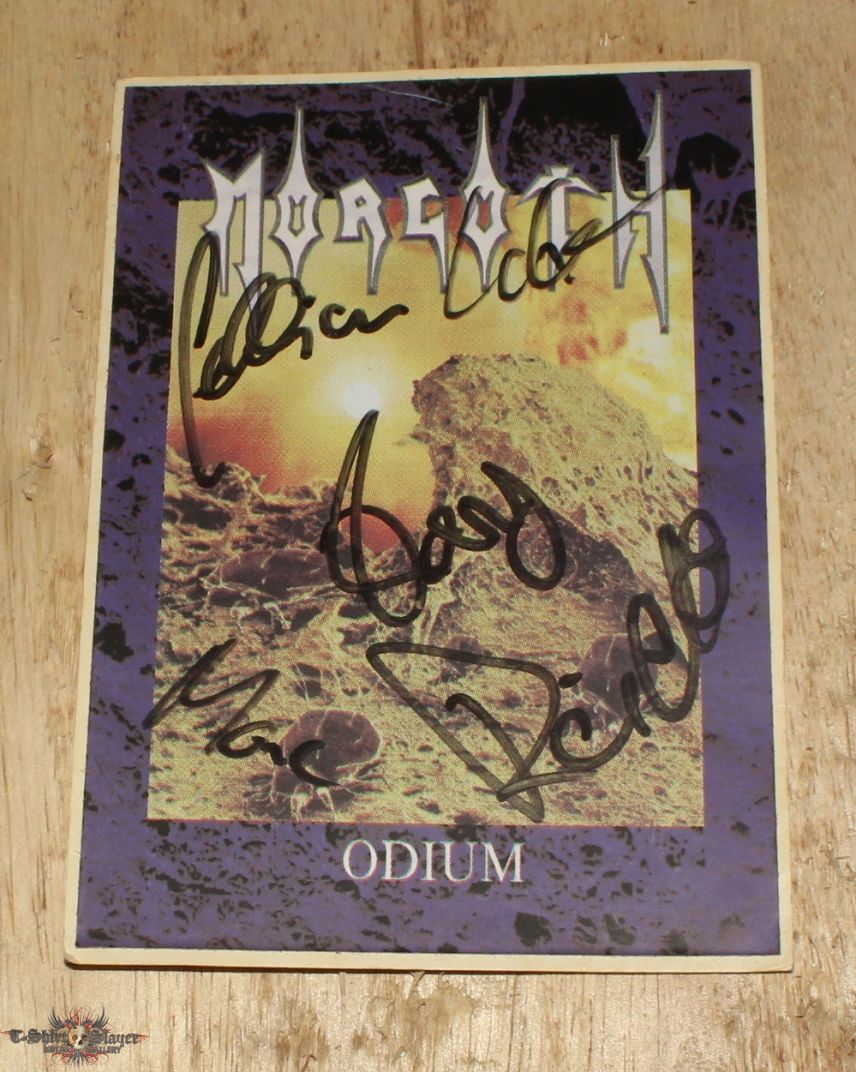 Morgoth &quot;Odium&quot; Original Sticker w/ Full Member Sign from 1993
