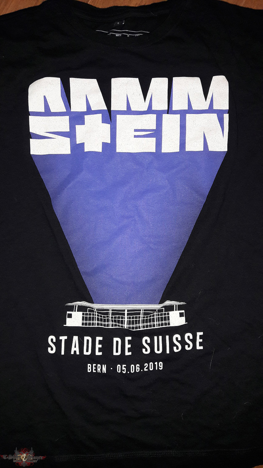 Rammstein Tourshirt for the european stadium tour 2019 at the &#039;Stade de Suisse&#039; in Berne, Switzerland