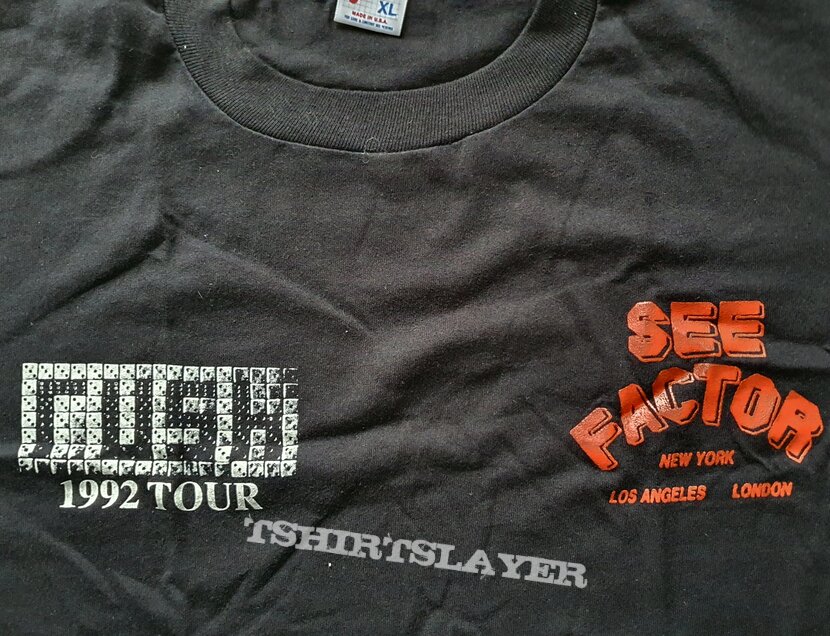 Rush - Roll the bones - official crew tour shirt from See Factor company