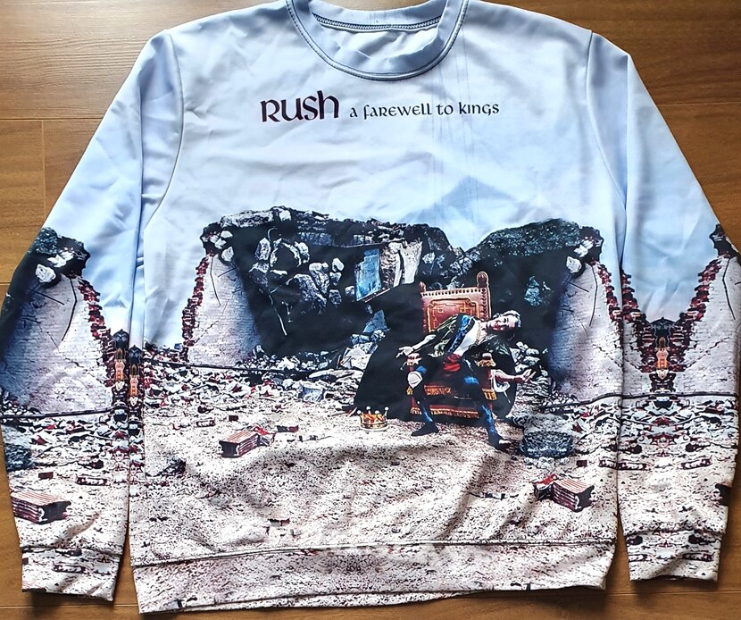 Rush - A farewell to kings - unofficial allover printed longsleeve