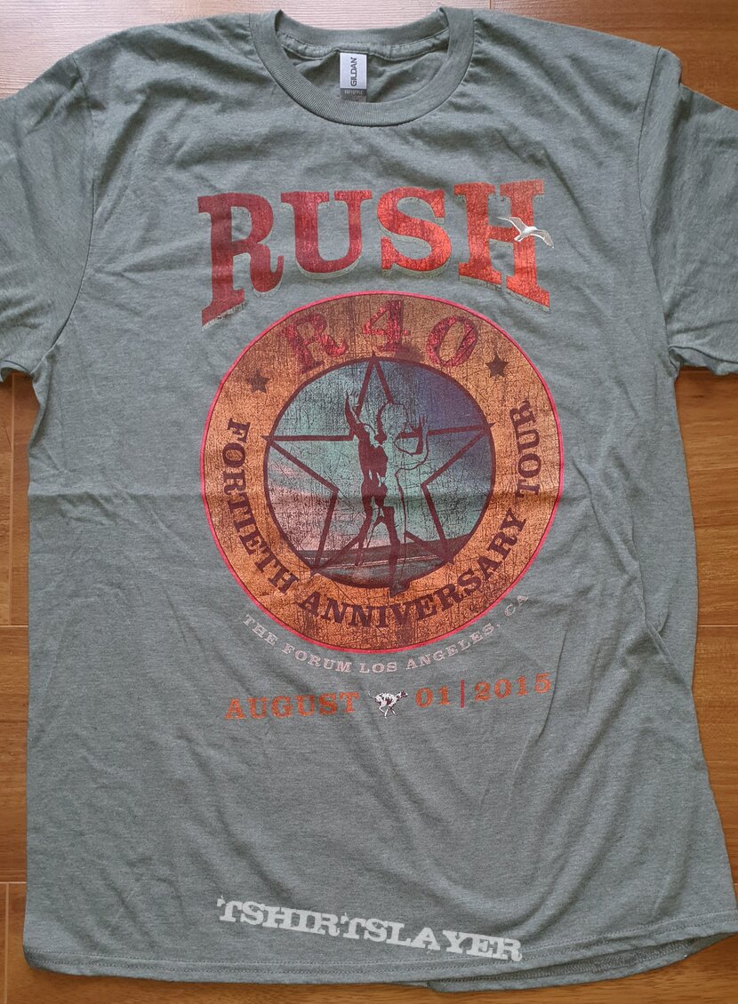 Rush - R40 Tour - official commemorative shirt form the final show