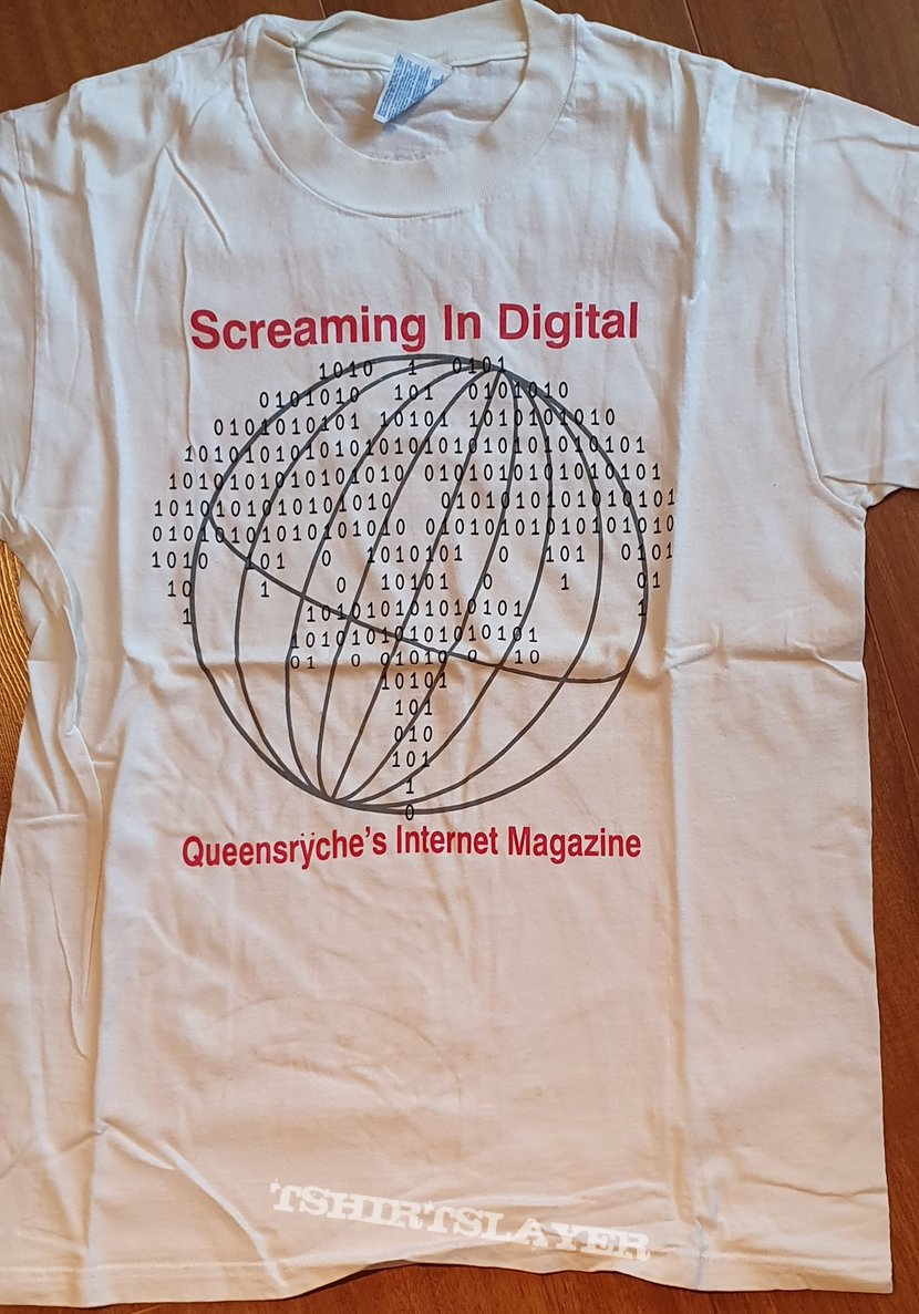 Queensryche - Screaming in Digital - official shirt from the (non-official) band&#039;s first webresource