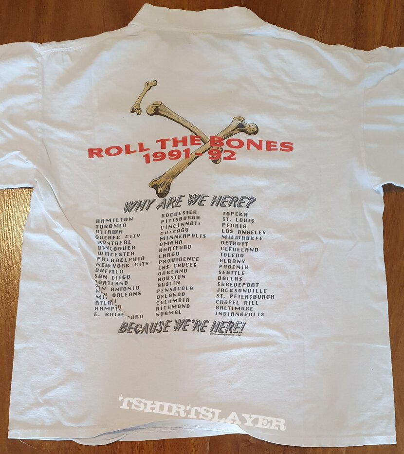 Rush - Roll the bones - official tour shirt