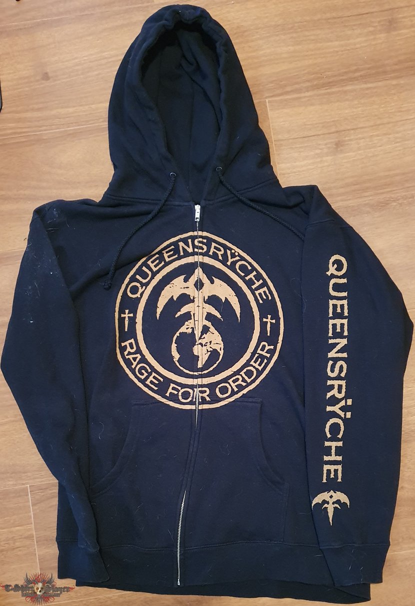 Queensryche - Rage for order - official zipped hoodie from the band&#039;s merch-shop from sometime in the 2010&#039;s