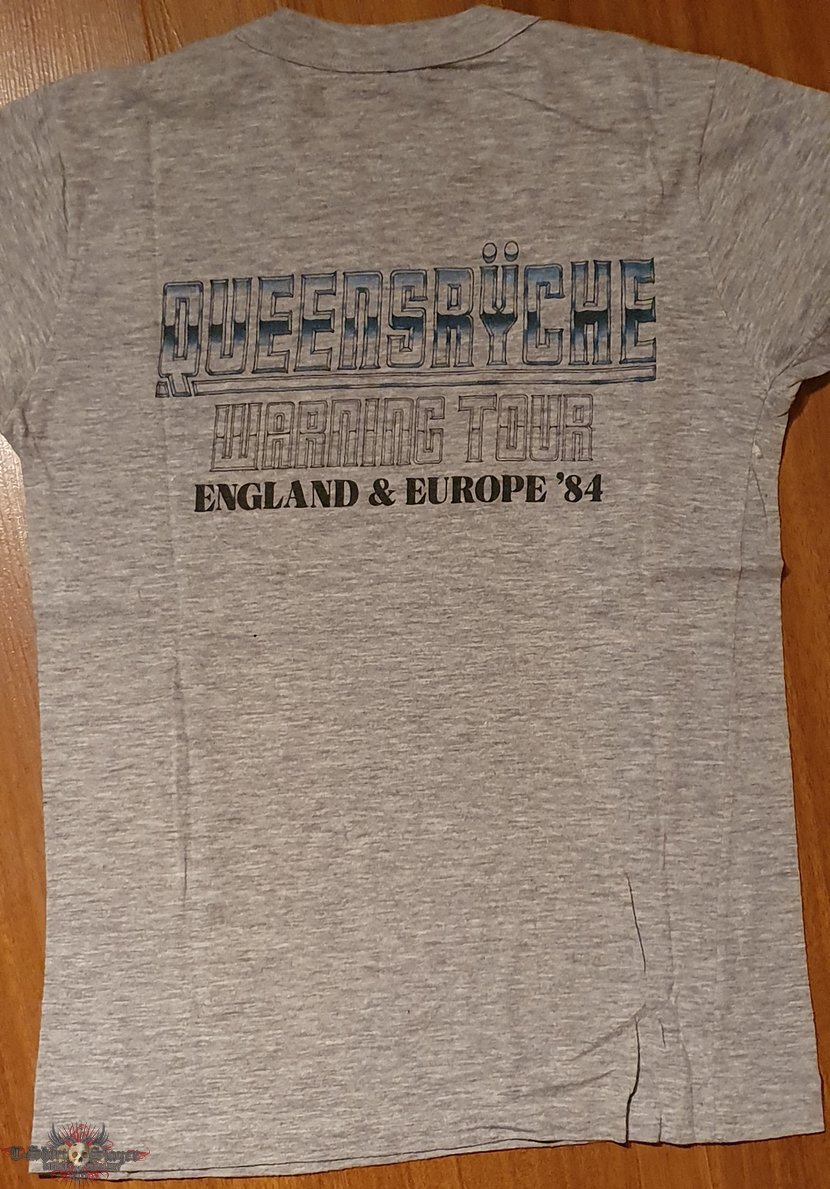 Queensryche - The Warning - official tourshirt for Europe/England 1984