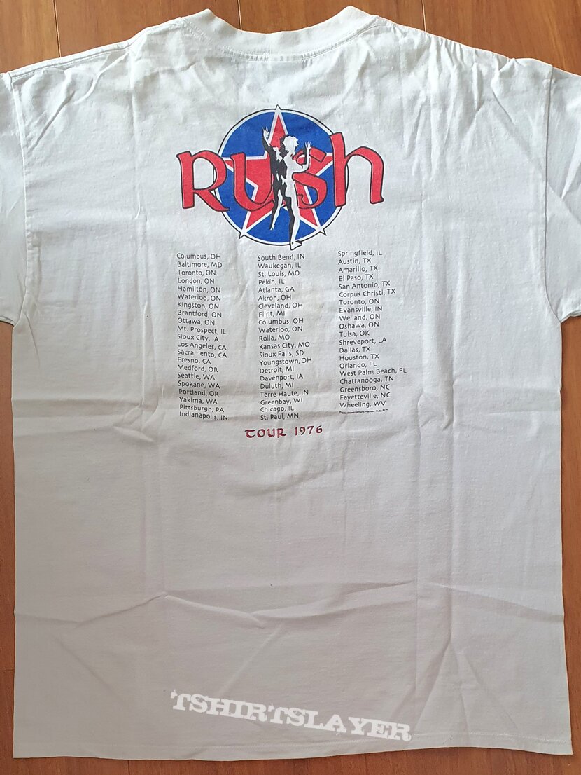 Rush - Tour 1976 - offical reprinted shirt