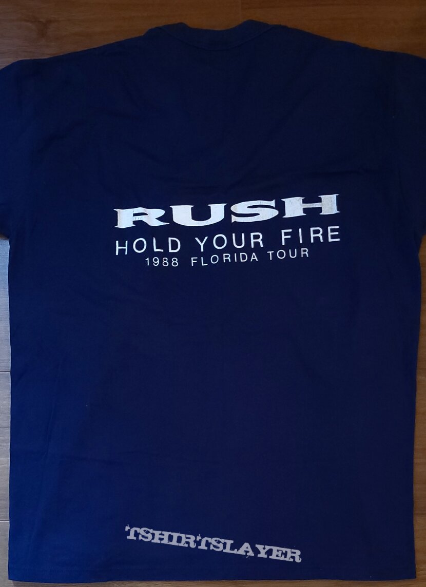 Rush - Hold your fire, Florida tour 1988 - crew shirt by Fantasma productions