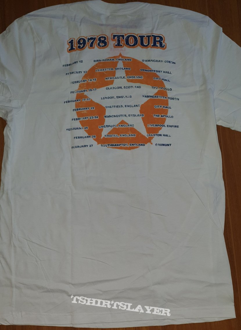 Rush - In concert - Tour 1978 UK dates, licenced shirt, reprint