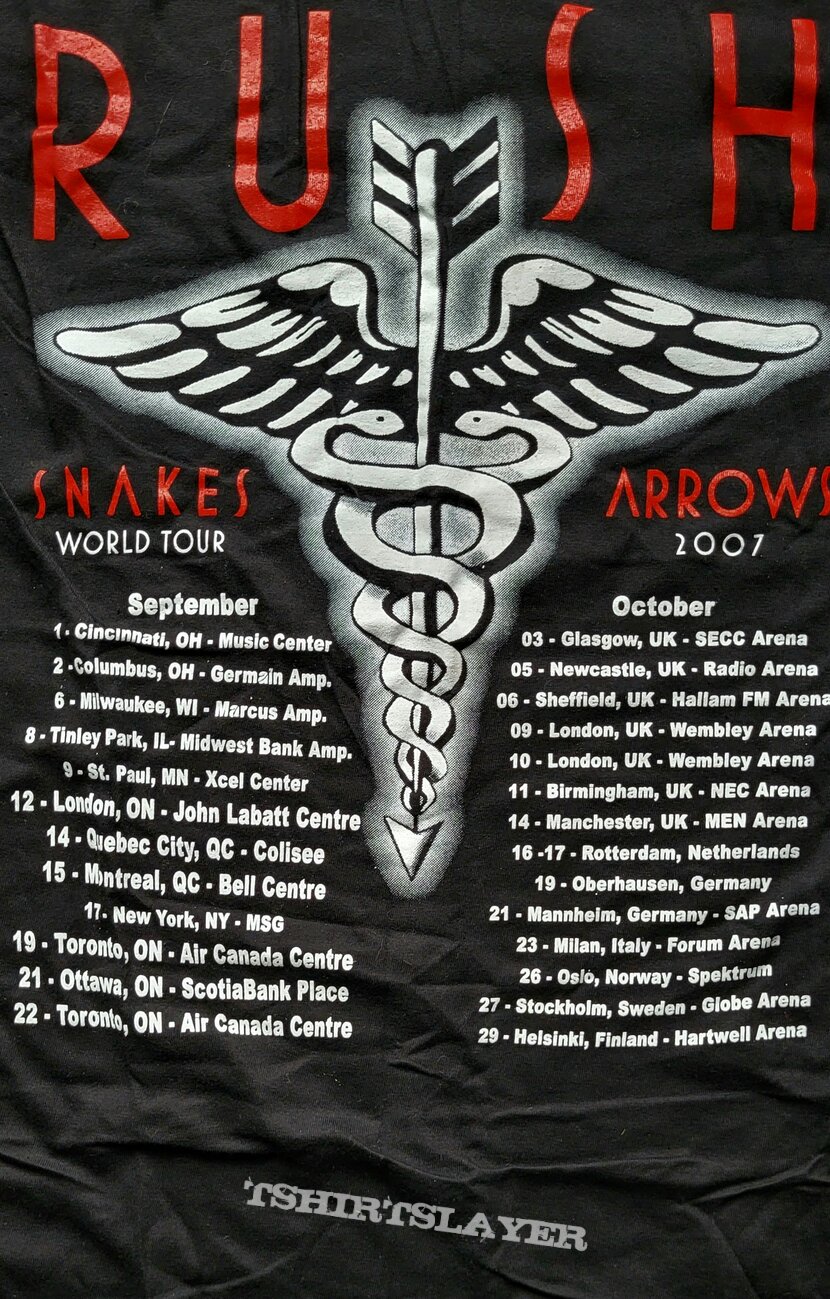 Rush - Snakes &amp; arrows world tour 2007 - bootleg shirt