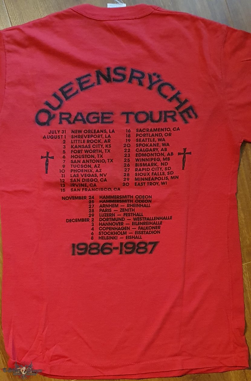 Queensryche - Rage for order - official tourshirt - US &amp; European dates backprint