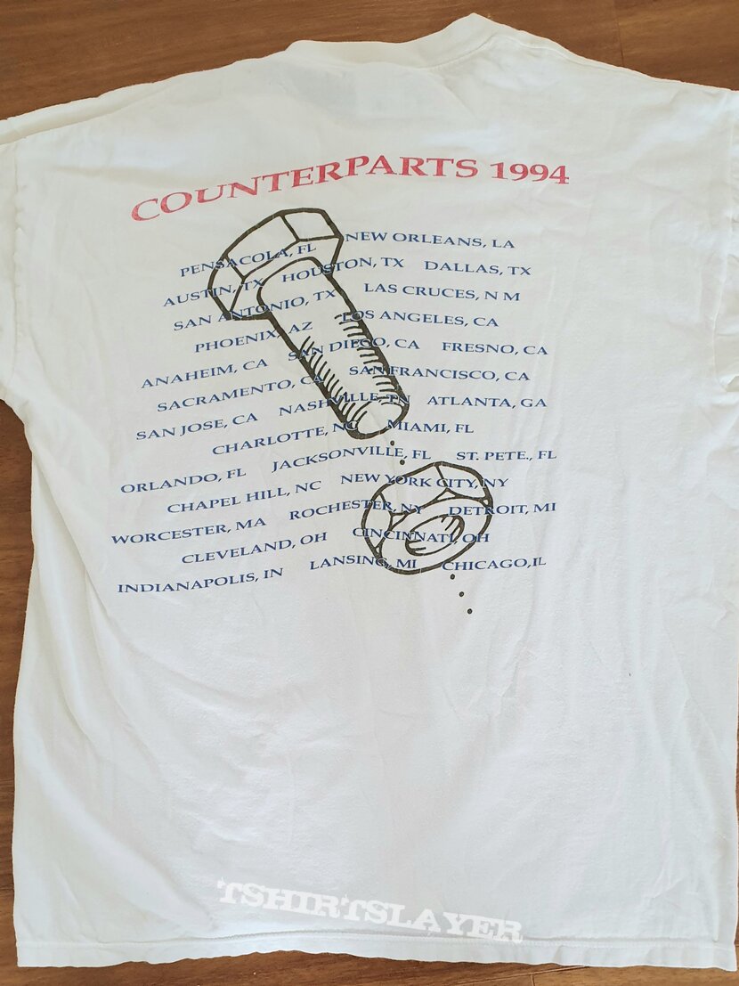 Rush - Counterparts - official tour shirt