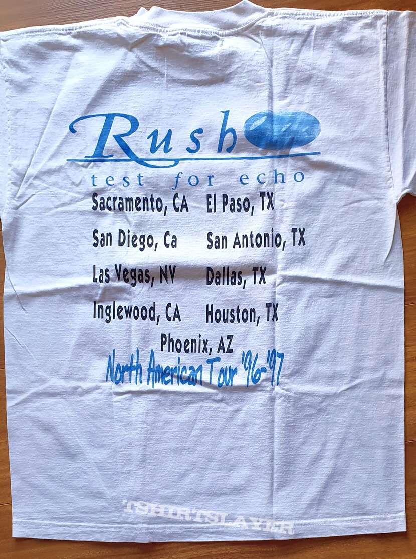 Rush -Test for echo - bootleg shirt