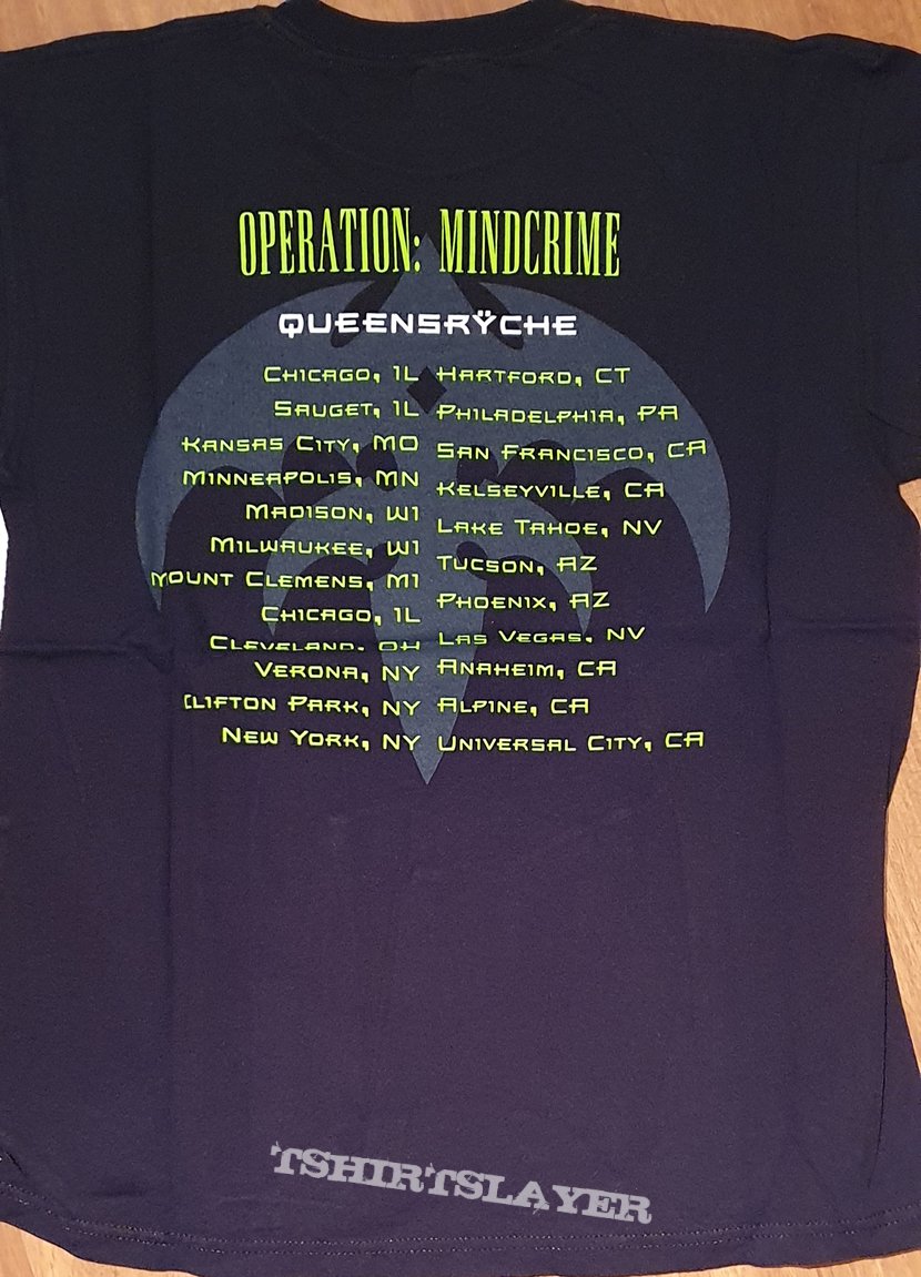 Queensryche - Operation Mindcrime 2004/2005 tour - official shirt - Chicago-Universal City dats