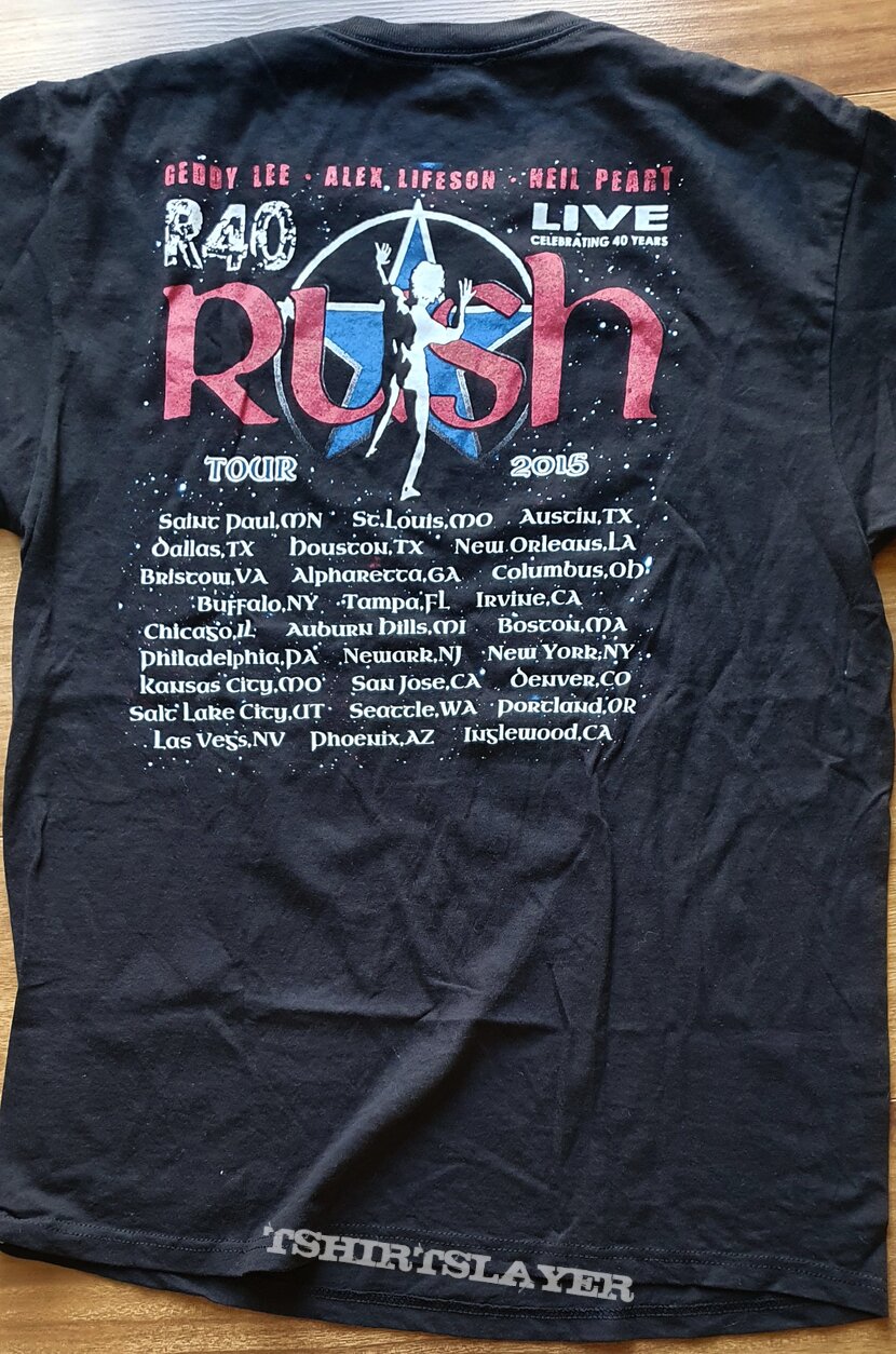 Rush - R40 - bootleg tour shirt