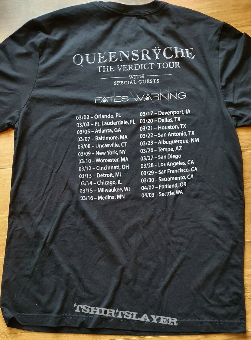 Queensryche - The verdict - bootleg tour shirt