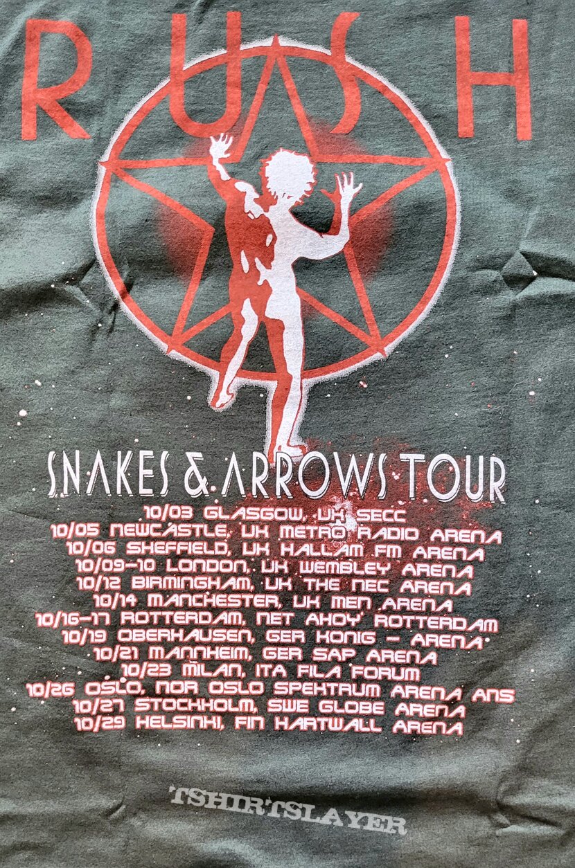 Rush - Snakes &amp; arrows European tour - bootleg shirt