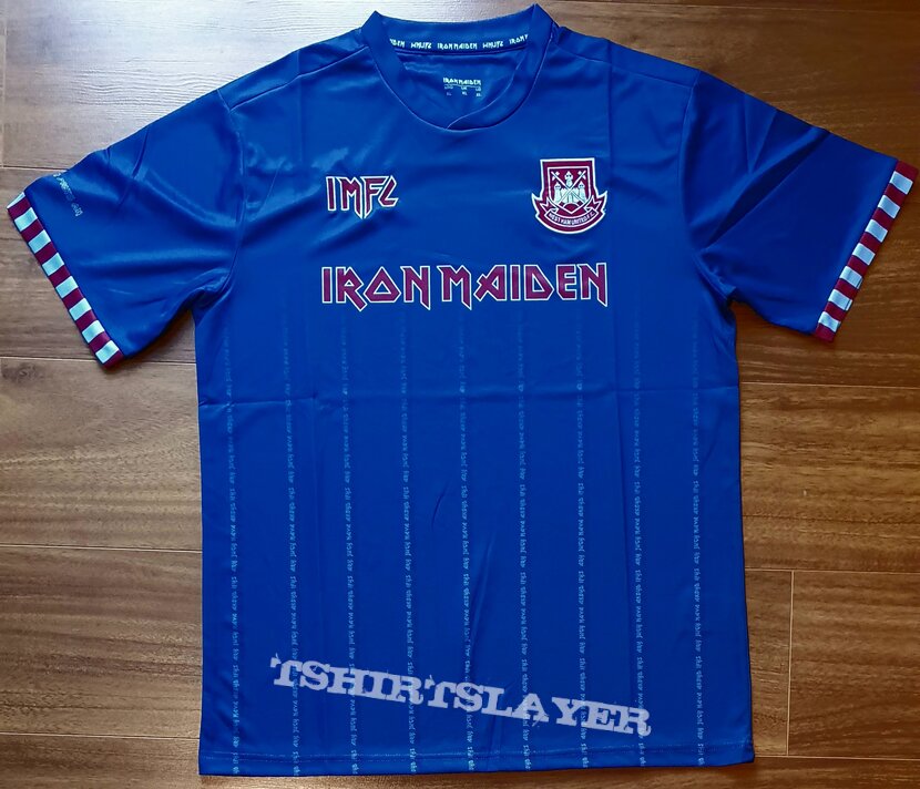 Iron Maiden - Westham United fc - football jersey (away shirt) |  TShirtSlayer TShirt and BattleJacket Gallery