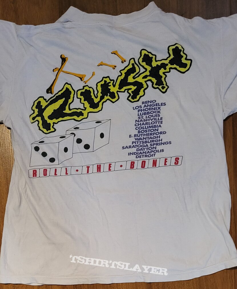 Rush - Roll the bones tour 1992 - bootleg shirt