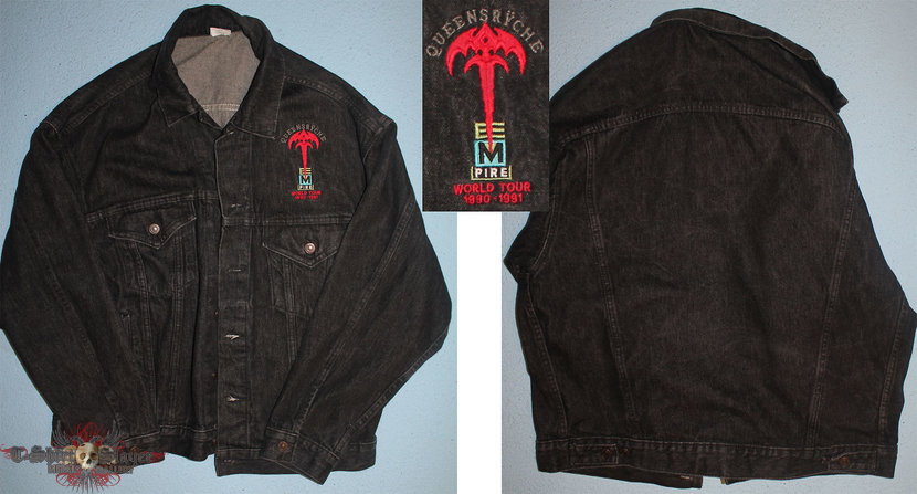 Queensryche - Empire - embroided black denim jacket for the 1990 - 1991 world tour