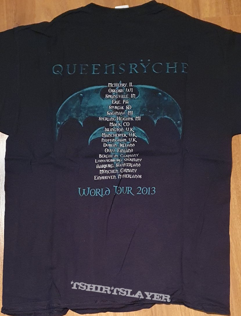 Queensryche - S/T - official shirt, USA &amp; Europe dates