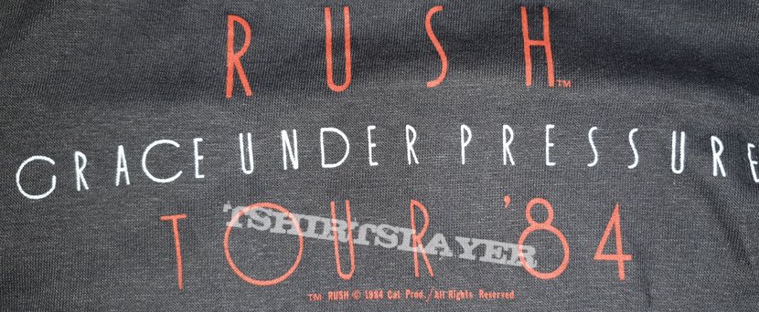 Rush - Grace under pressure - official tour shirt 1984