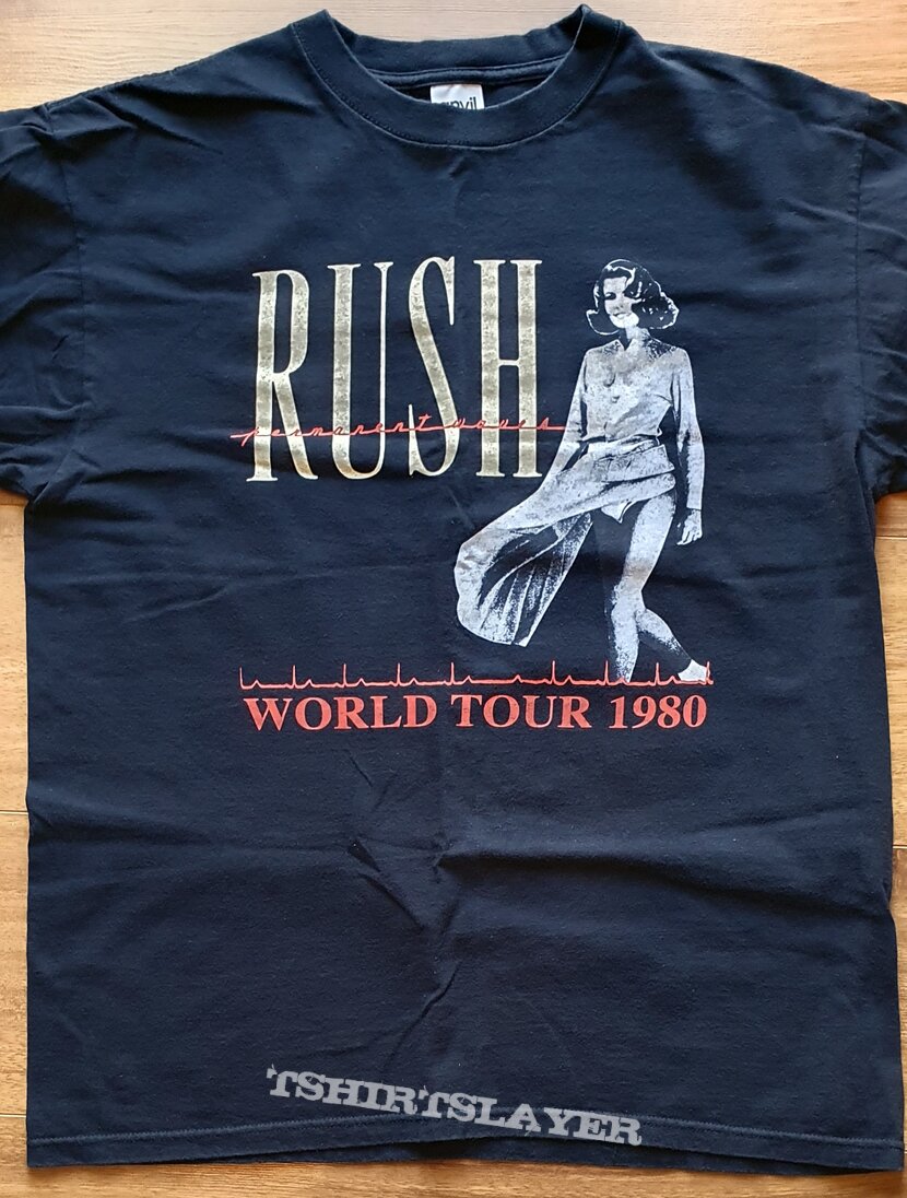 Rush - World tour 1980 - Permanent waves - official reprint | TShirtSlayer  TShirt and BattleJacket Gallery