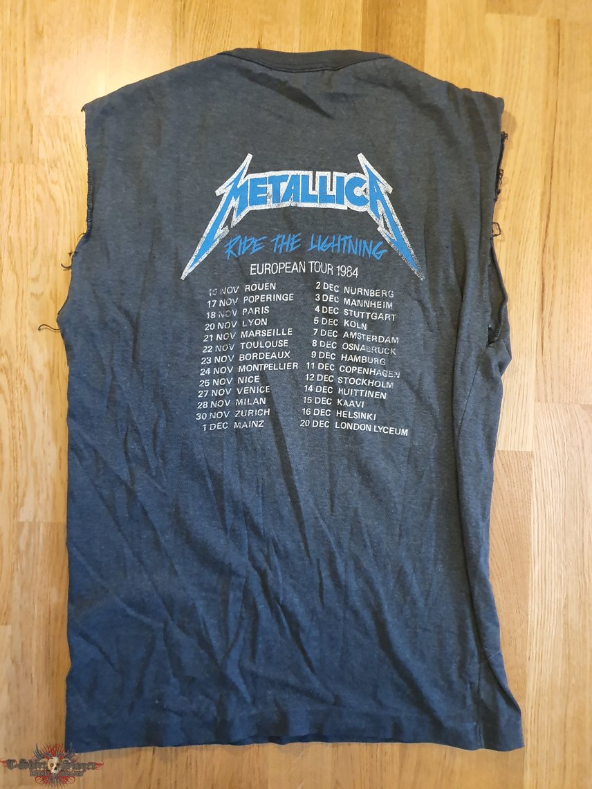 Metallica - Ride the lightning euro tour - 1984