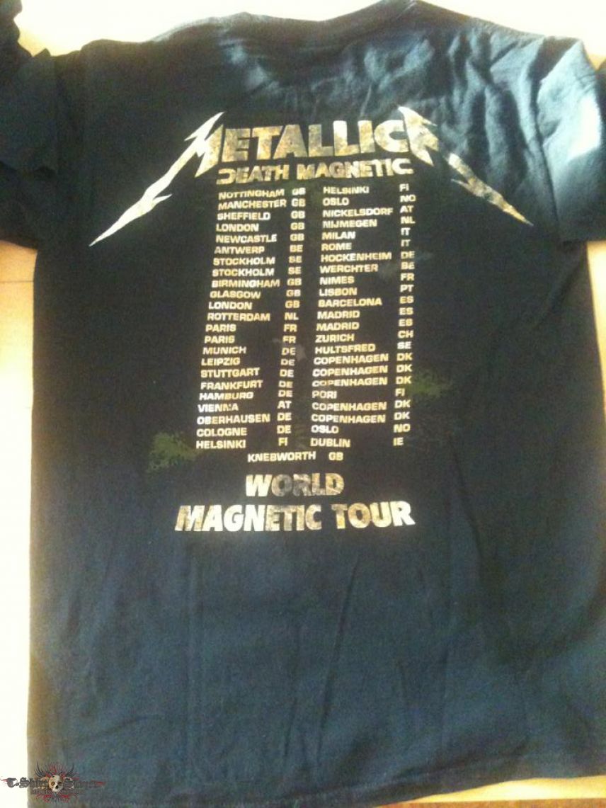 Metallica - Death Magnetic Tour shirt 2009 | TShirtSlayer TShirt and  BattleJacket Gallery