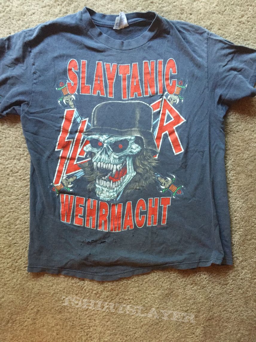 Slayer Slaytanic world sacrifice tour shirt
