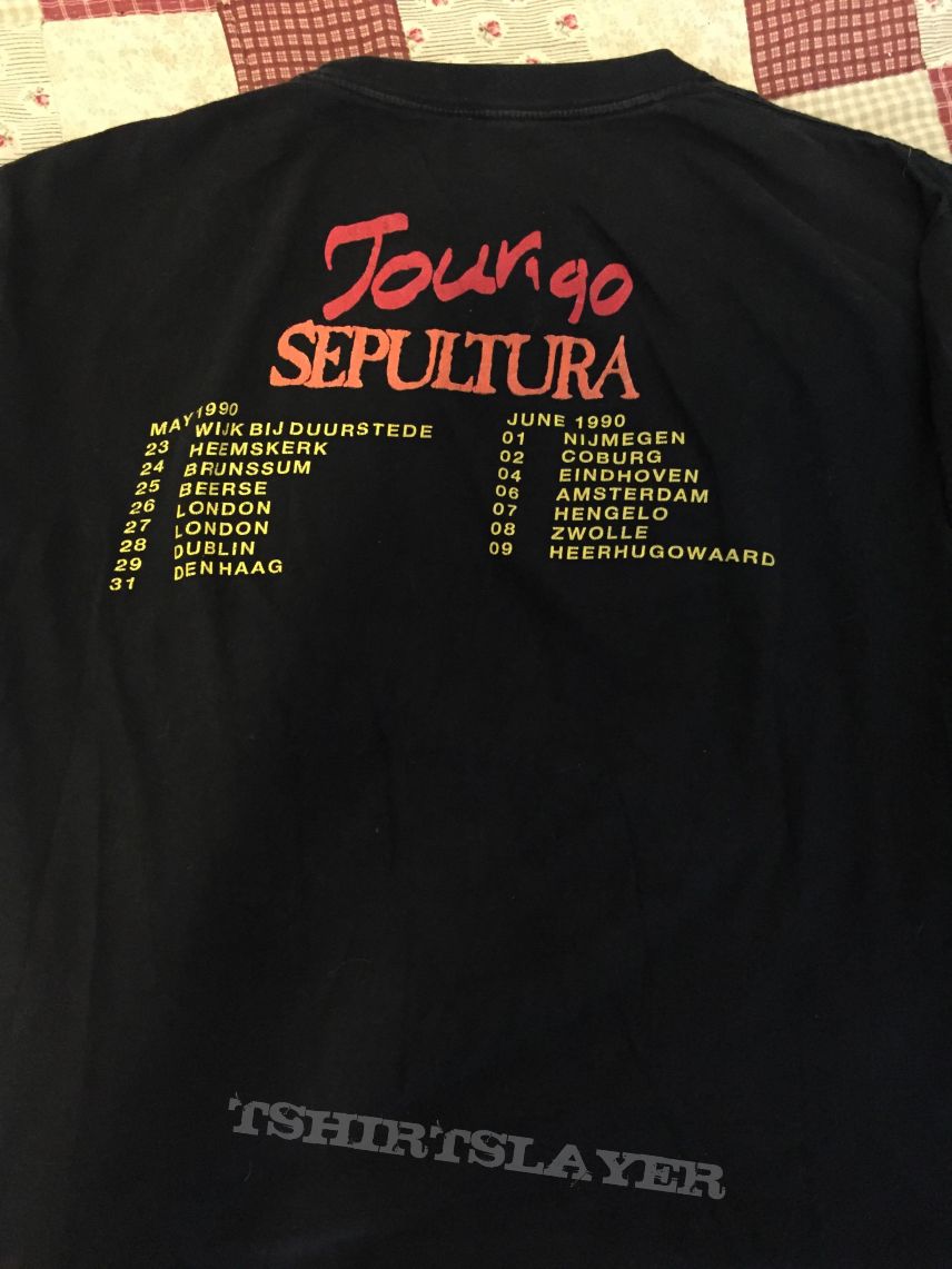 Sepultura beneath the remains euro tour 1990