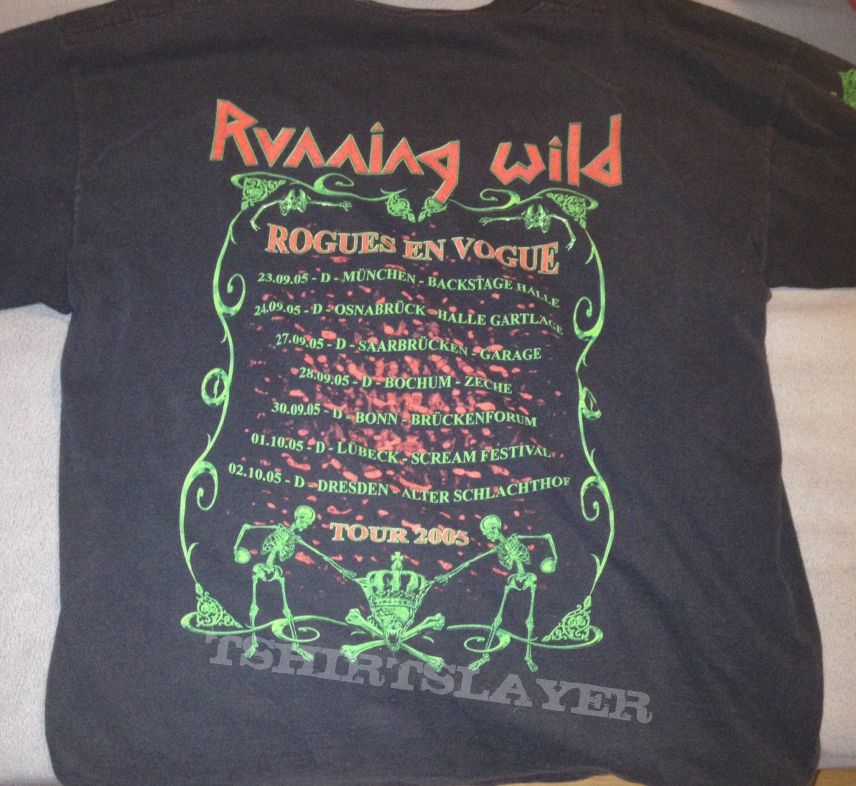 Running wild t shirt rogue en vogue 2005 tour 