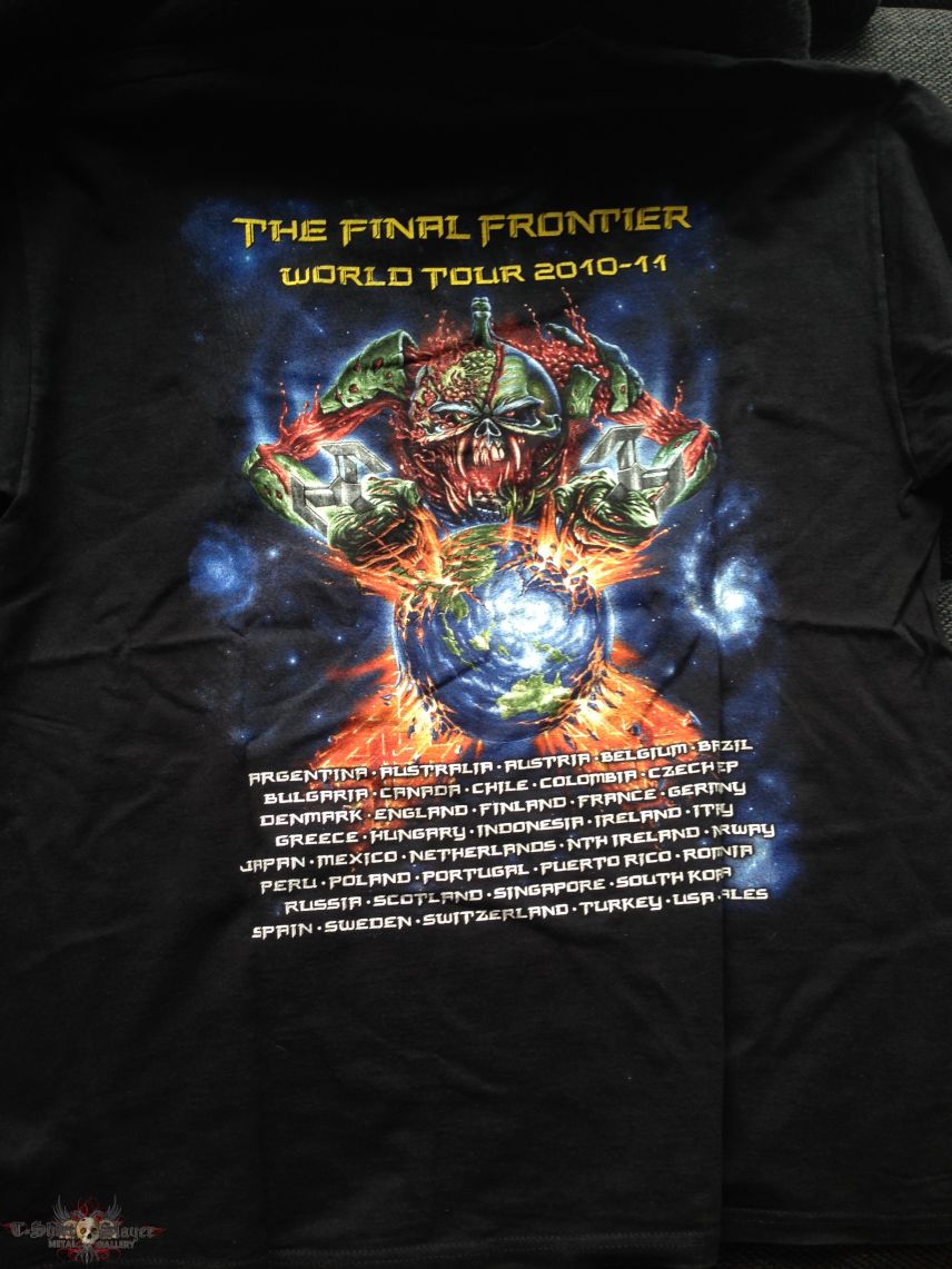 Iron Maiden The Final Frontier Wold Tour 2010-11 Shirt