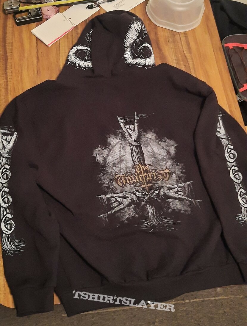 Thy Antichrist zip up hoodie xl 