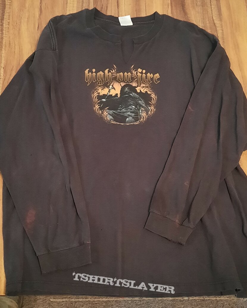 High on fire - Surronded by Thieves cut neck long sleeve xl