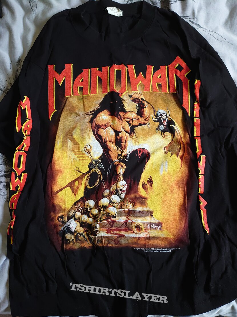 MANOWAR AGONY AND ECSTASY Tシャツ 94/95 Manowar Vintage 1994 Agony And Ecstasy t shirt size XL RARE