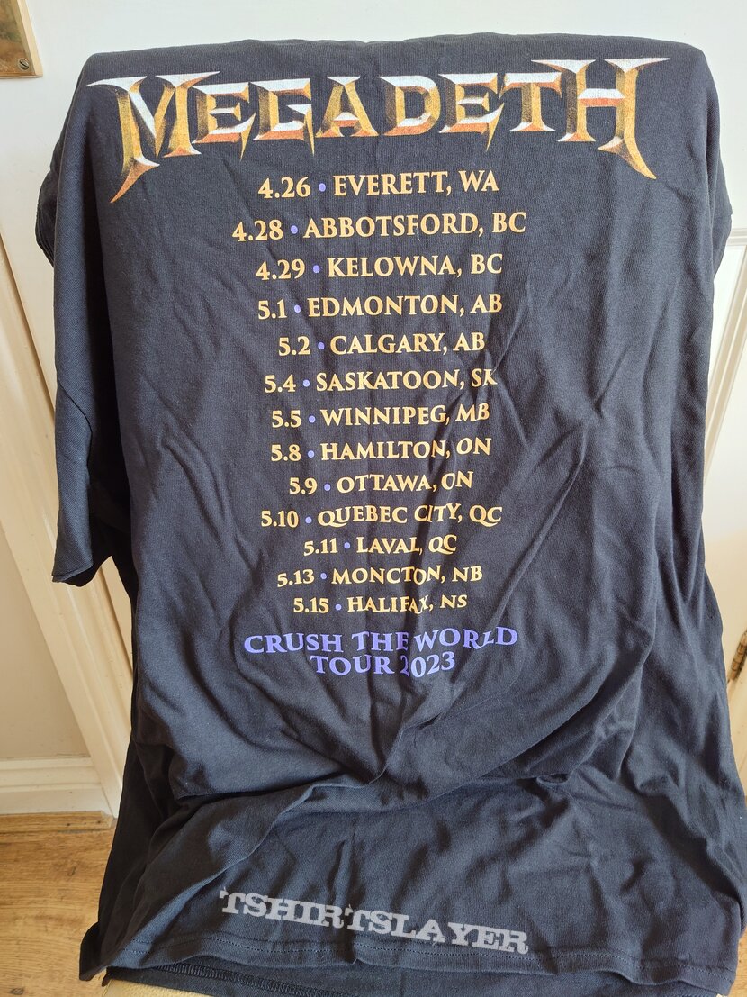 Megadeth Crush The World Tour 23 