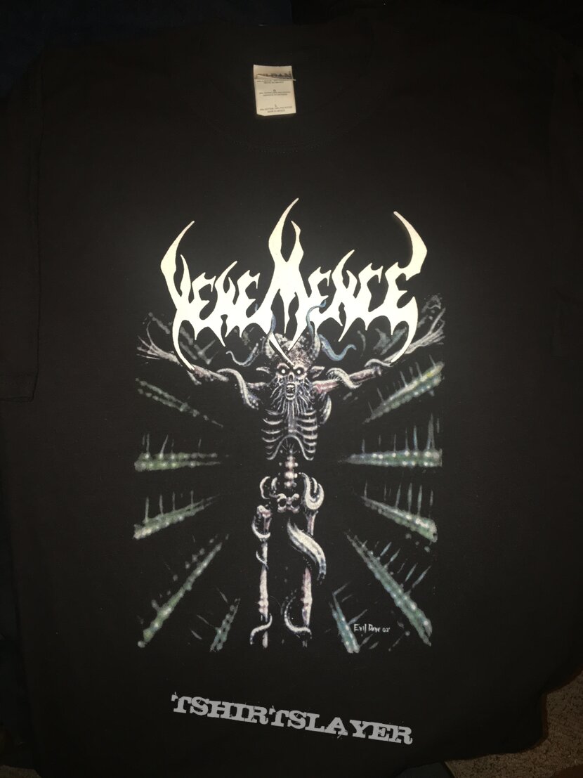 Vehemence - God Was Created - Album T Shirt - 1st Print - Large