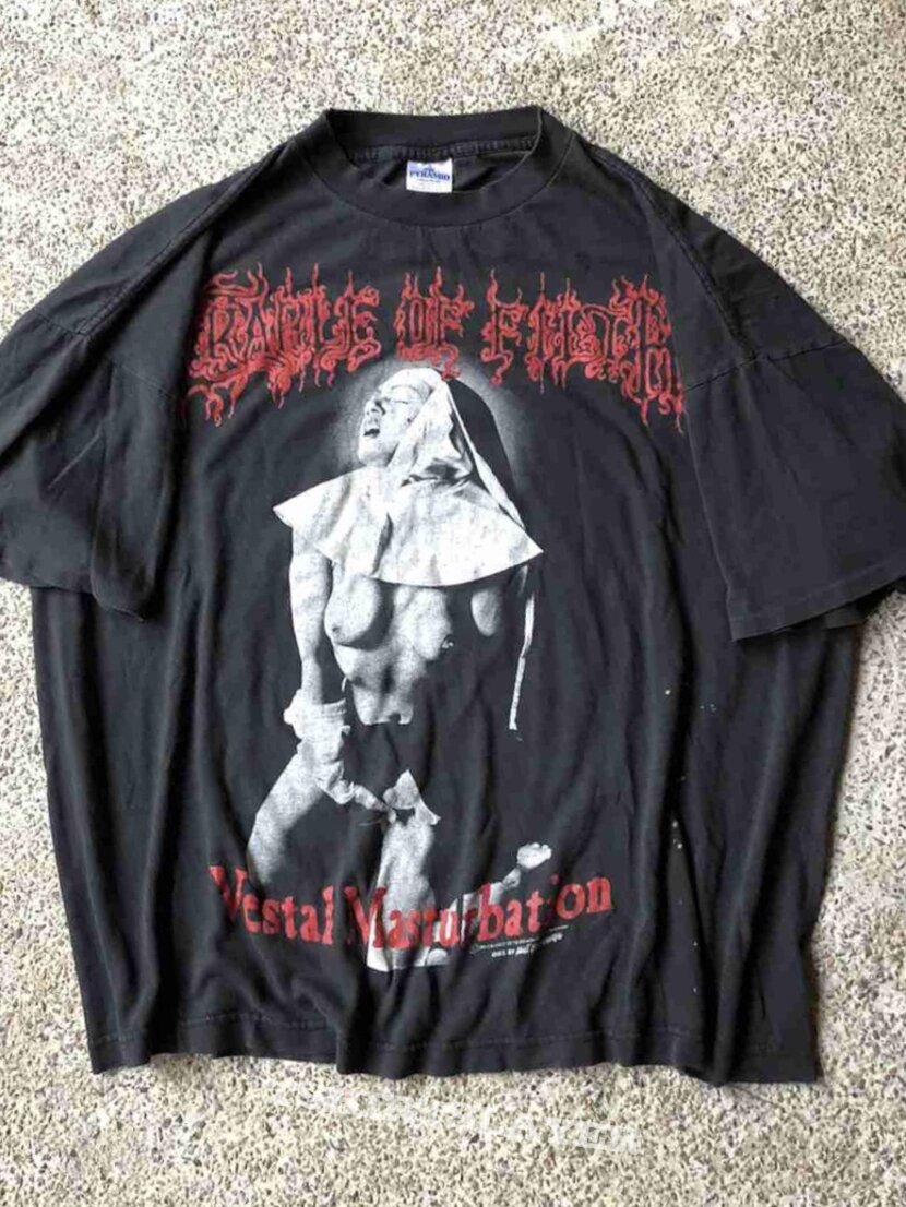 Cradle of Filth - Jesus Is A Cunt - T-Shirt - Vestal Masturbation 1995