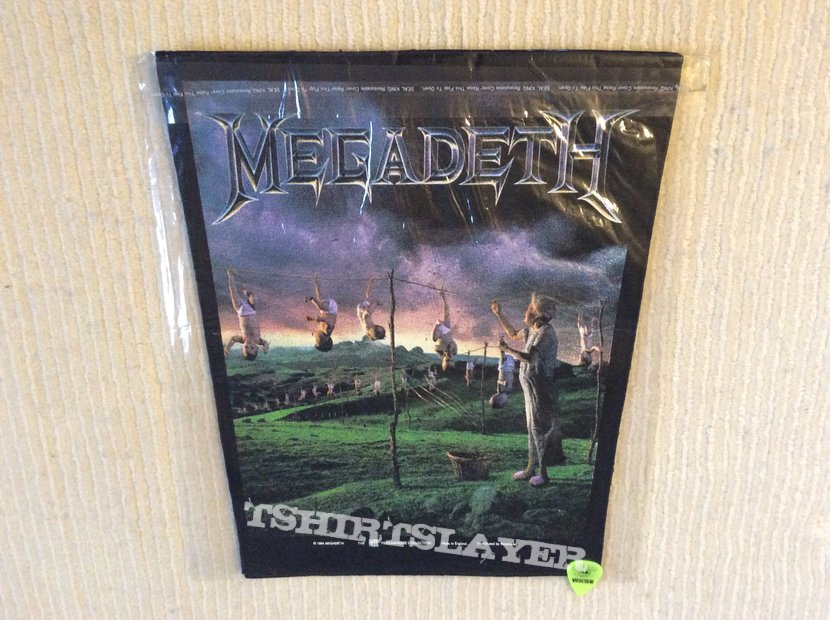 Megadeth - Youthanasia - 1994 Megadeth - Giant Merchandise - Razamataz - Back Patch