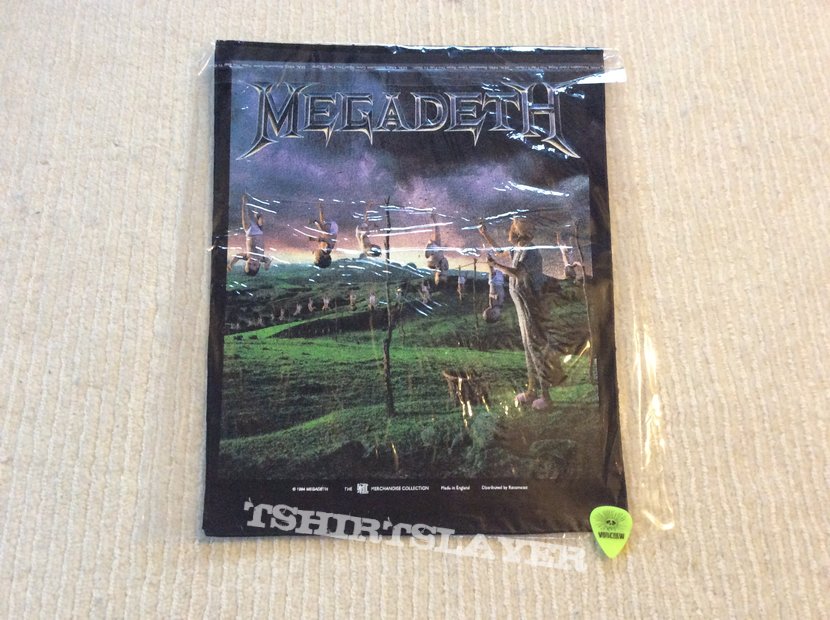 Megadeth - Youthanasia - 1994 Megadeth - Giant Merchandise - Razamataz - Back Patch